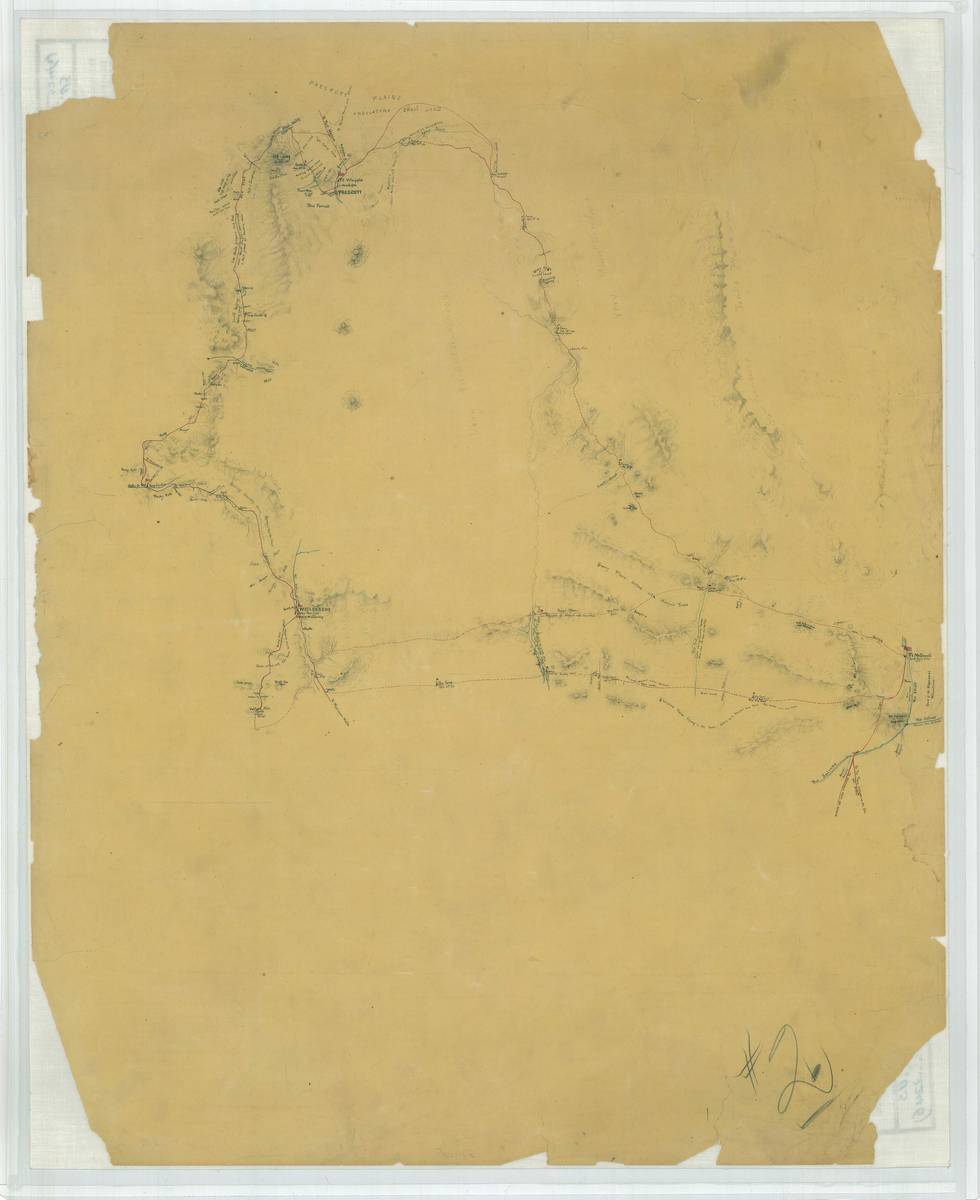 Part of Arizona Showing a Route from Headquarters, Near Prescott to Wickenburg and Fort McDowell and Return to Prescott - DPLA - d3a7f89ea30a9ef06a1b265e0949704e.jpg