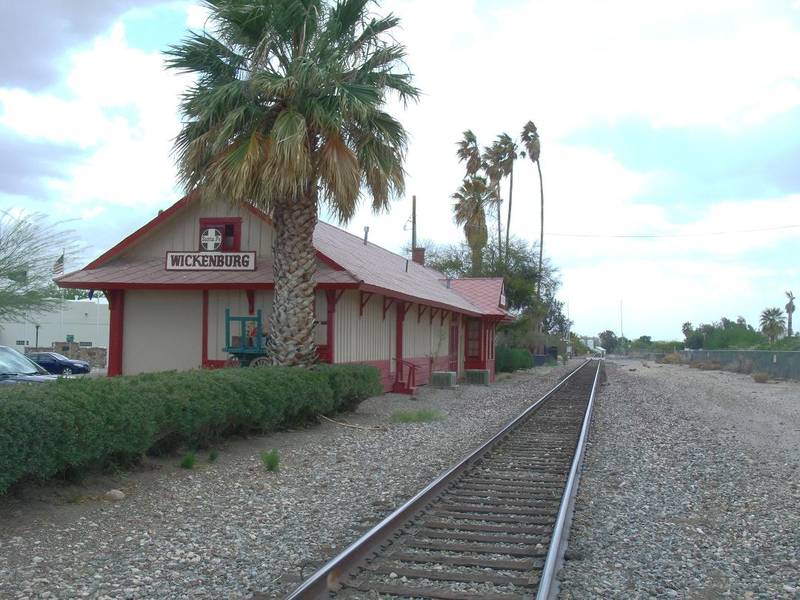 Santa Fe Railroad Depot — built 1875, and located at 215 N. Frontier in Wickenburg, Arizona. The property was listed in the National Register of Historic Places in July 10, 1986. Reference number #86001588