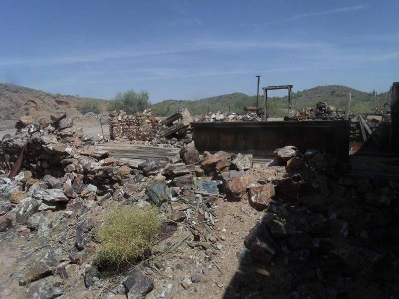 Saloon ruins, Vulture City (Vulture Mine), near Wickenburg