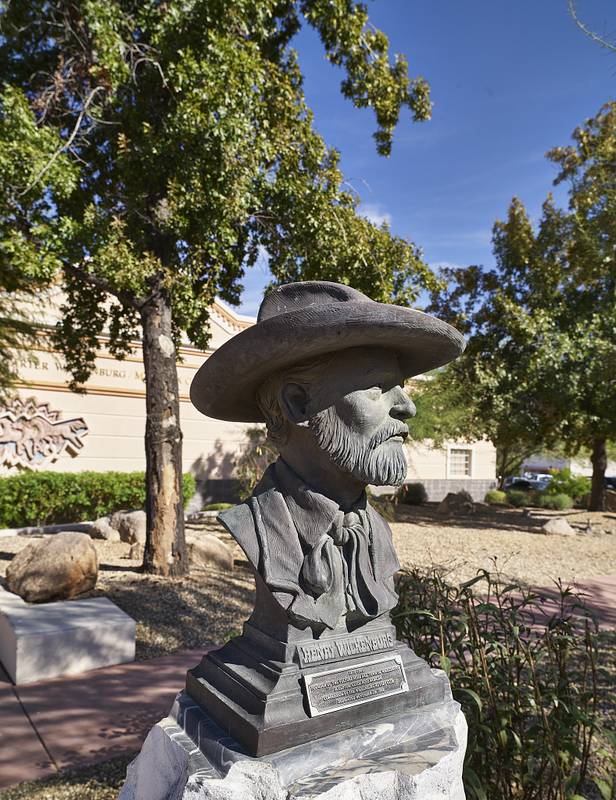 Clyde Ross Morgan's sculpture of Henry Wickenburg