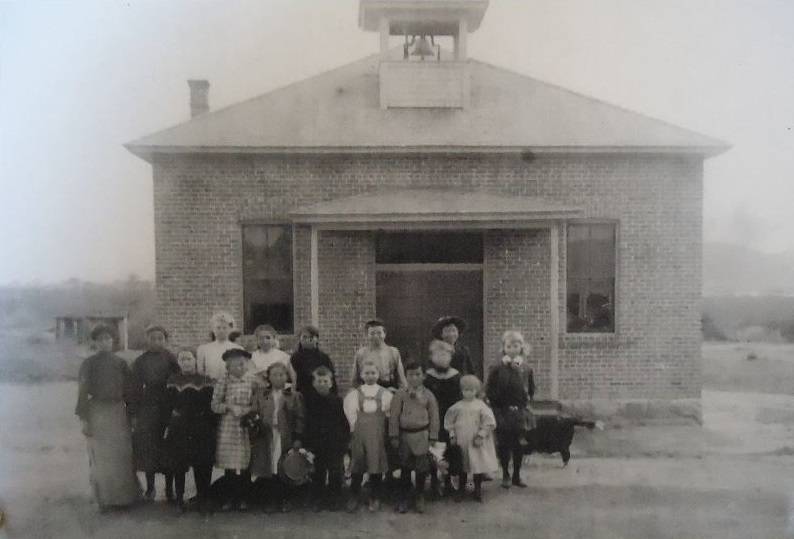 An early photo of the students of the Garcia School in Wickenburg, Arizona.